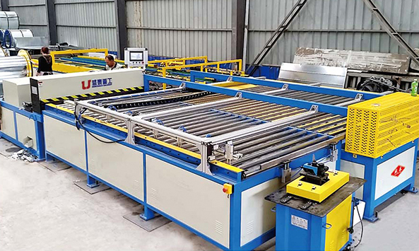 Air pipe production line five line processing blanking need to pay attention to what factors